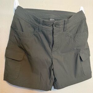 Eddie Bauer Women's Olive Green Cargo Shorts